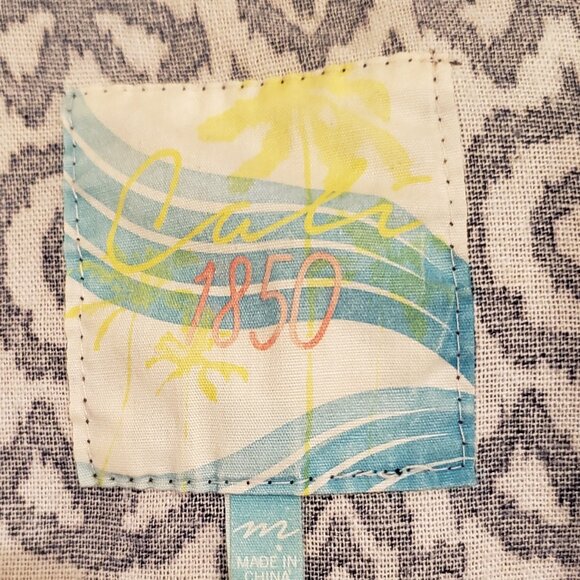 Cali 1850 Linen Blend Zippered Jacket - Picture 5 of 9